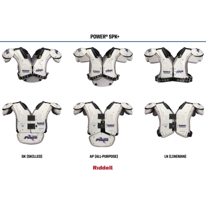Riddell Power ラグビー プロテクター Riddell Power SPK+ Adult Football Shoulder Pads - Skilled