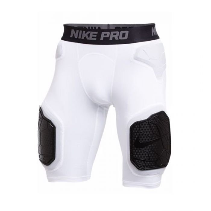 Nike Pro Combat Hyperstrong Padded Girdle, White/Camo, Adult Large